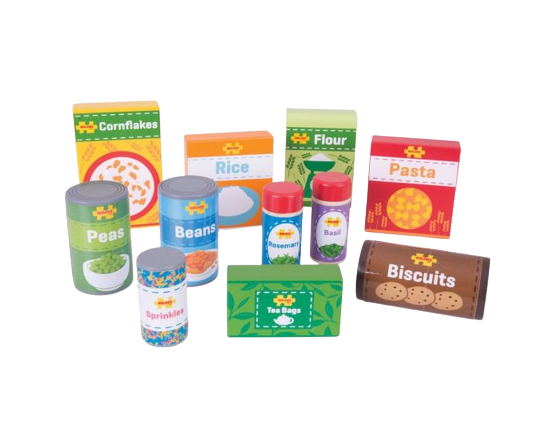 Cupboard Groceries - Wooden Play Food