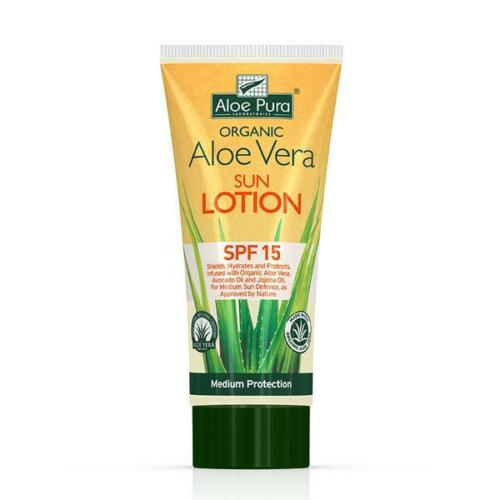 Aloe Pura - Organic Aloe Vera Sun Lotion SPF 15
