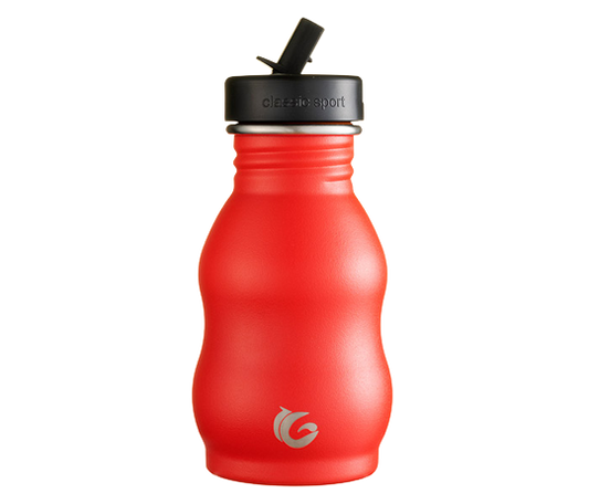 350ml Stainless Steel Underground Red Curvy Bottle