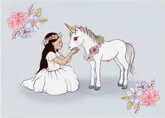 Baby unicorn postcard