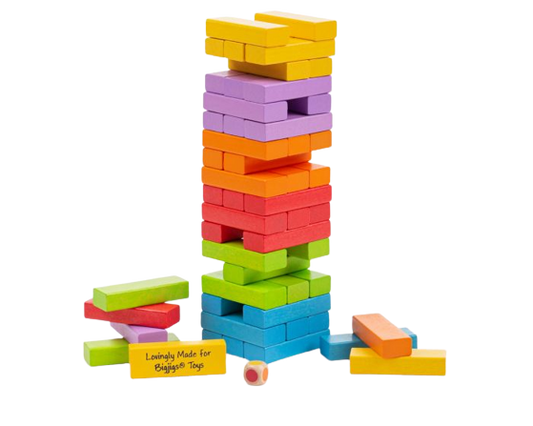 Colourful Rainbow Stacking Tower