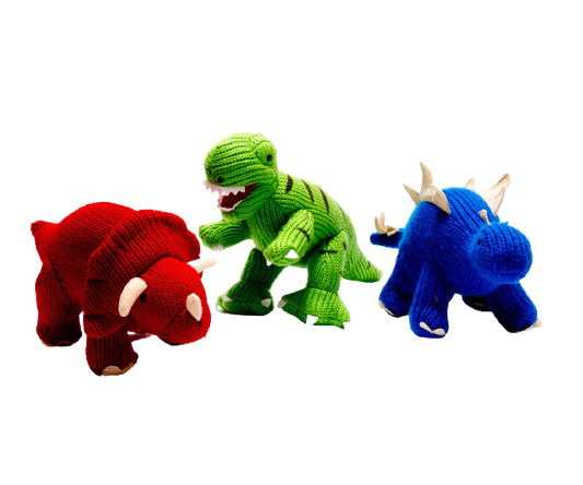 Blue Stegosaurus (small rattle)