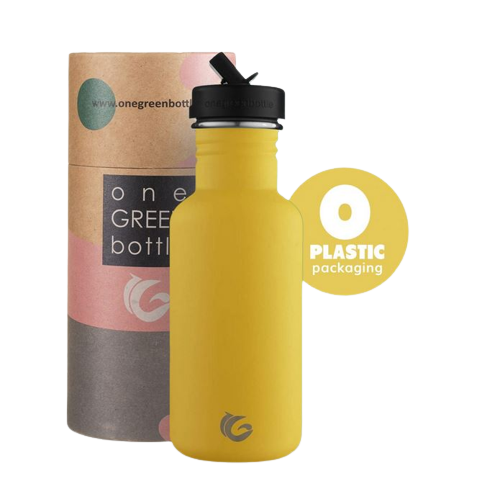 500ml Stainless Steel Bumble Bee Yellow