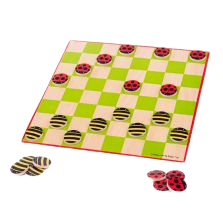 Ladybird and Bees Draughts Game