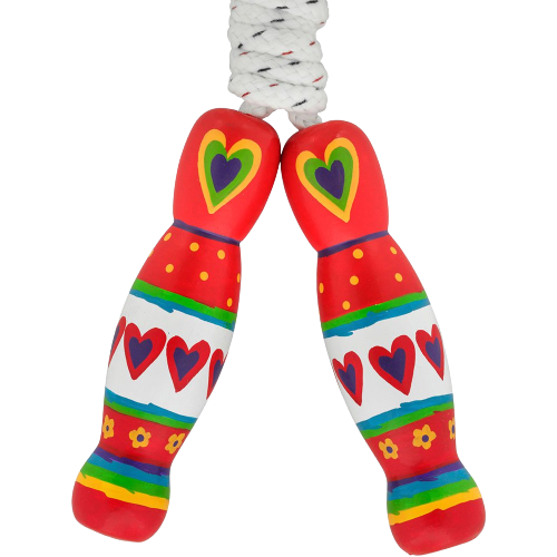 Rainbow Heart Skipping Rope