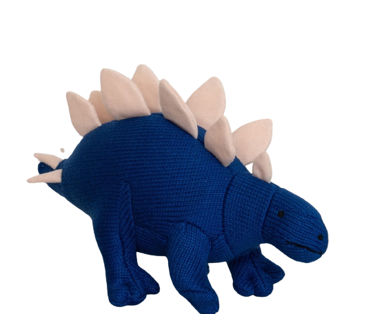 Knitted Blue Stegosaurus