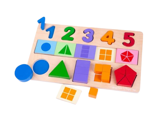 My First Fractions Wooden Puzzle