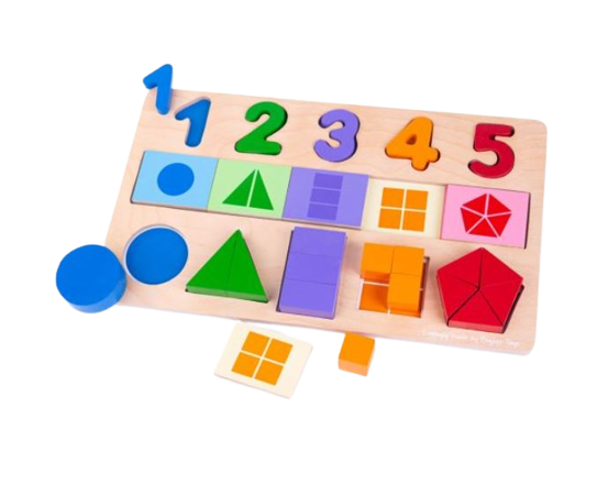 My First Fractions Wooden Puzzle