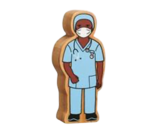Natural Blue Nurse in Scrubs