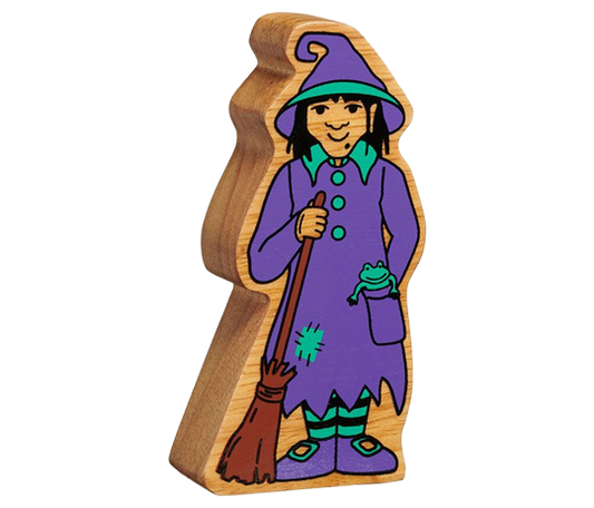 Natural Purple and Green Witch