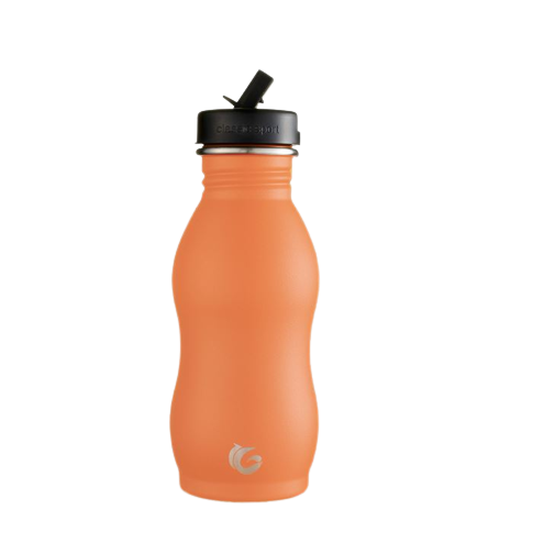 500ml Stainless Steel Curvy Bottle Easy Peeler Orange