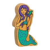Natural Green and Purple Mermaid