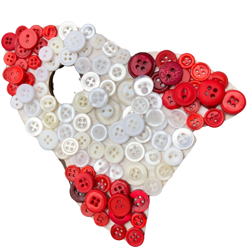 Button Mosaic Rocket