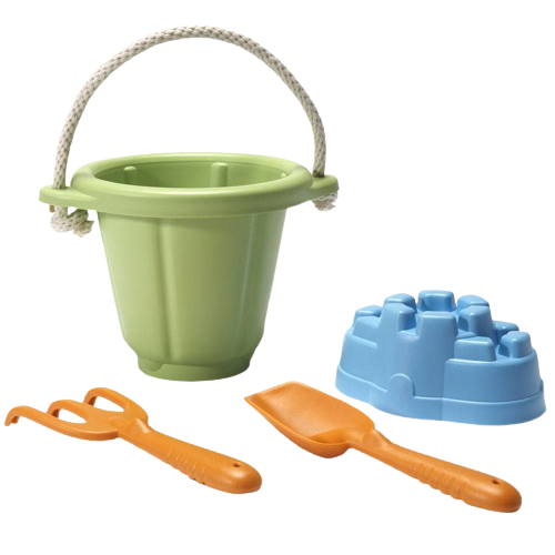 Sand and Play Set - Green Bucket