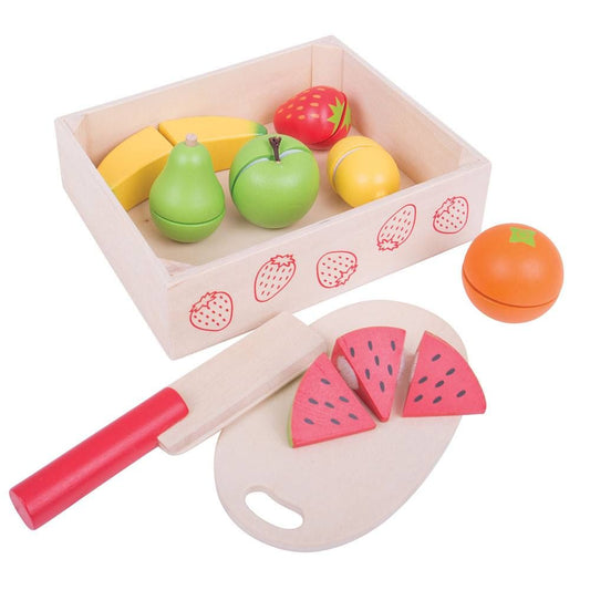 Chopping Fruit Crate with Wooden Knife & Chopping Board