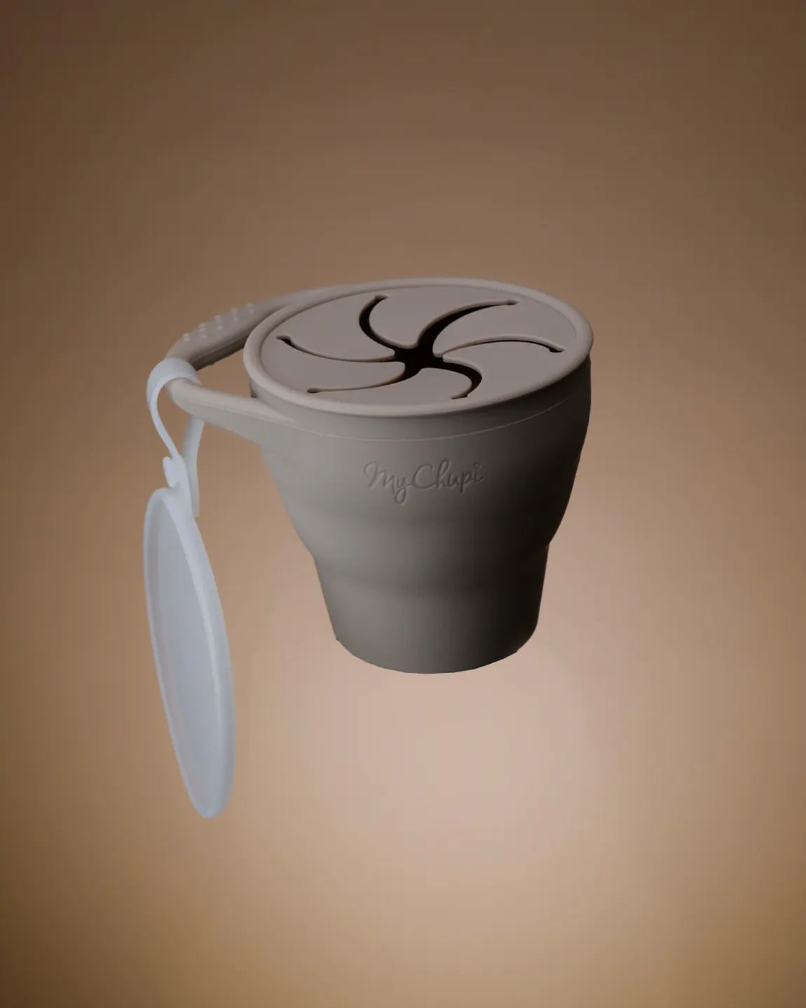 Snack Cup with Lid - Taupe