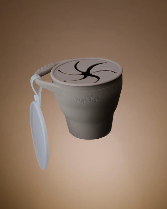 Snack Cup with Lid - Taupe