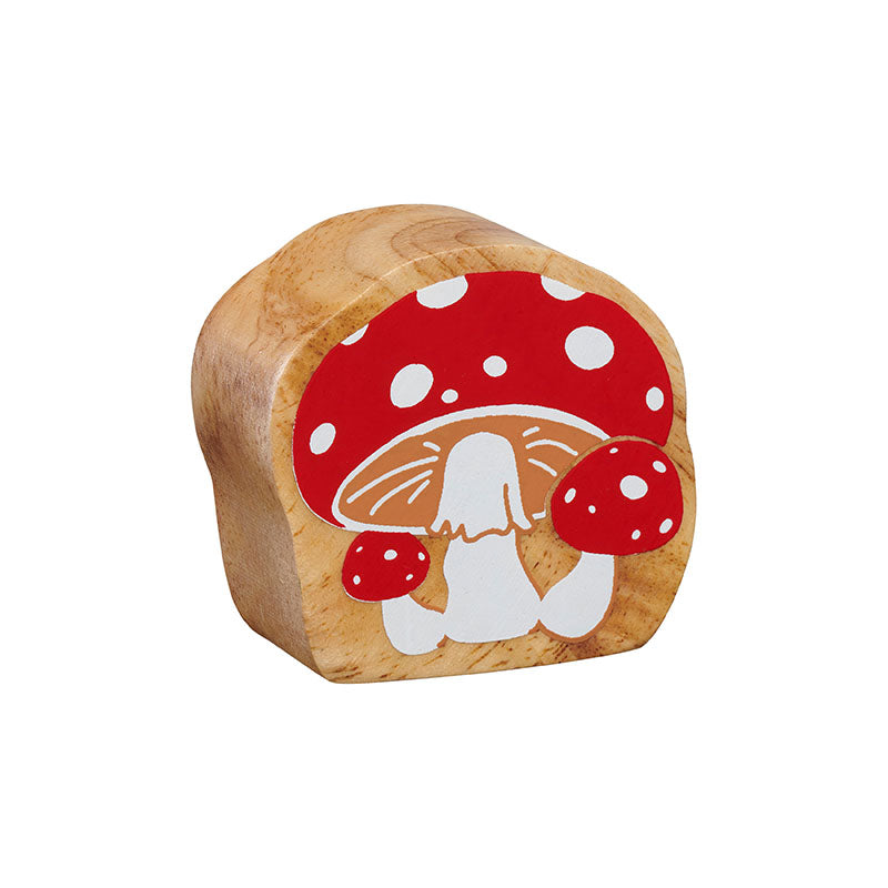 Natural red & white toadstool