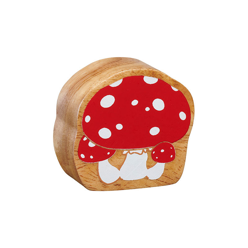 Natural red & white toadstool