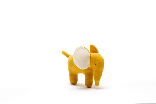 small mustard elephant toy